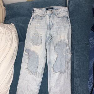 Aeropostale Light Blue Distressed Boyfriend Jeans